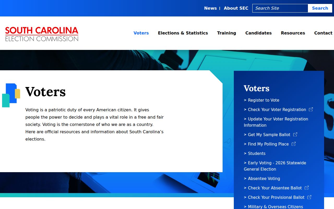 Mount Pleasant resident lookup limits in the South Carolina MySCVotes tools